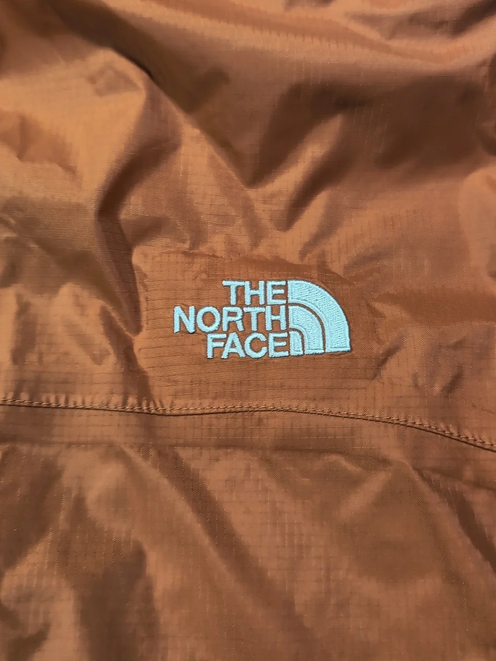 The North Face Men's Orange Hooded Shell Jacket